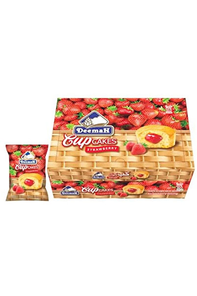Deemah Strawberry Cup Cake, 27 gm × 12