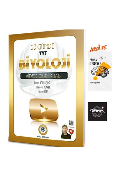Bilgi Sarmal Yayınları Bilgi Sarmal TYT Biyoloji 23 Günde Video Ders Kitabı+z...