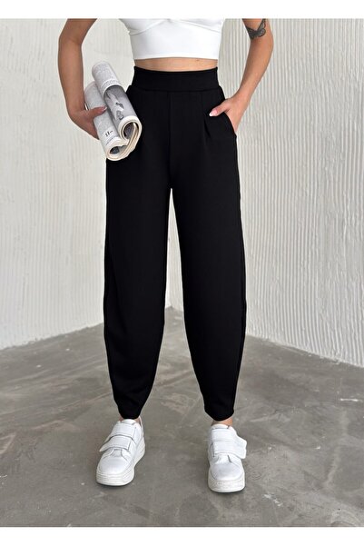 ROG Women's Pleated High Waist Modal Carrot Pants