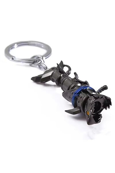 OEM Jinx League Of Legends Keychain, Metallic, Gray