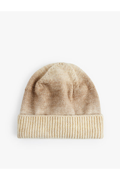 Koton Πλεκτό Μπερέ Βασικής Πλέξης με Στρώσεις