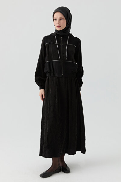 Tuğba Bomber Ceketli Takım - Siyah