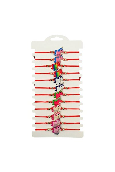 OricareFain Set of 12 Mărțișoare Bracelets, Unicorn