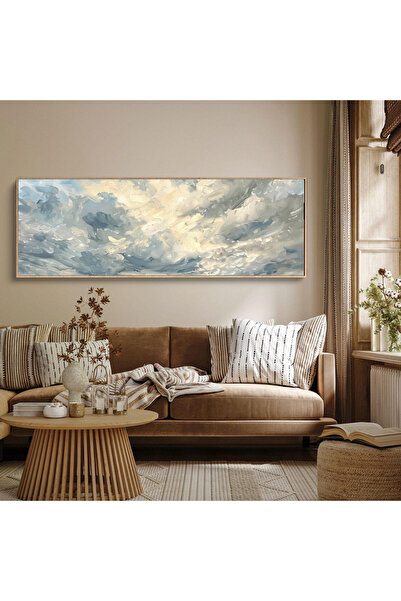 woodhomeworks Tek Parça Gerçek Ahşap Yatay Panorama Çerçeveli Tablo sanat