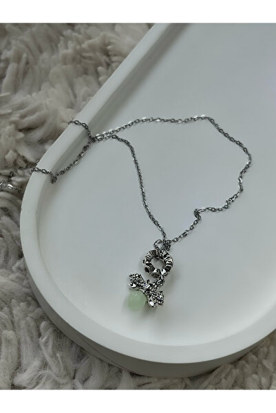 Lume Store قلادة من الفولاذ المقاوم للصدأ 316L مع حلية على شكل يراعة تتوهج في...