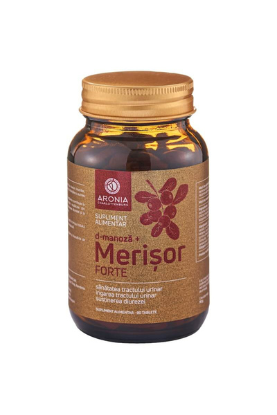 Aronia Charlottenburg Merisor Forte + D-Manoza , 90 tablete