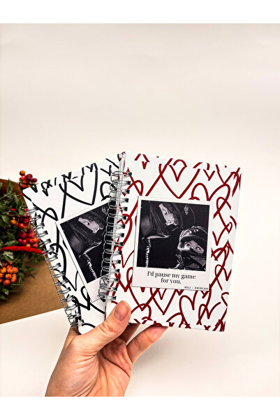 photonom 2'li Özel Baskılı Çift Not Defteri | Sevgililer Günü Özel Hediye (2 ...