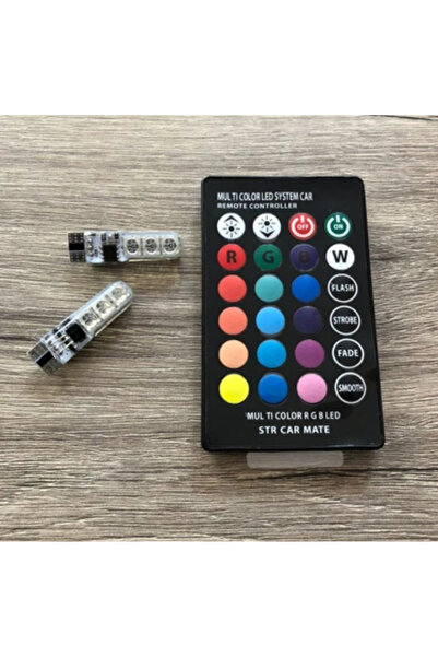 TRM Led Çakar Çakarlı Park Stop Modüllü T10 Rgb 18 Led