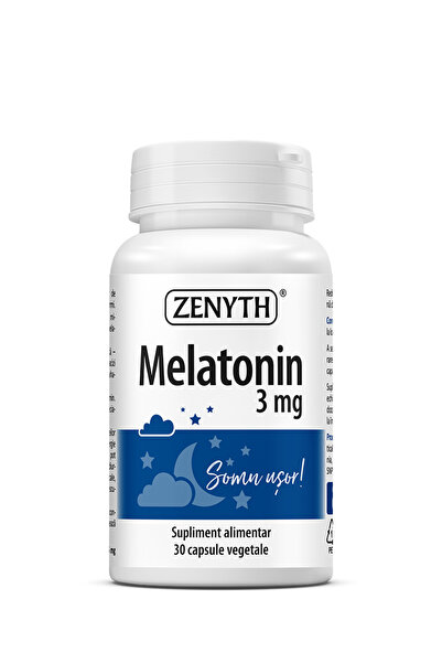 ZENYTH Melatonina 3 mg, 30 capsule , somn odihnitor, relaxare si echilibru al...