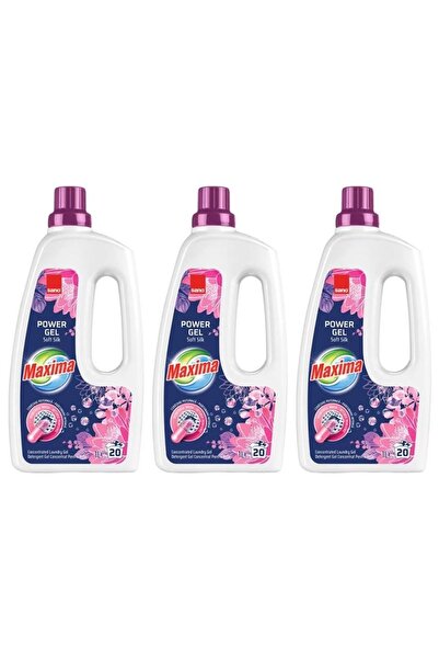 Sano SET 3 PIECES - Maxima Premium Gel Detergent Soft Silk 1L (20 Washes)