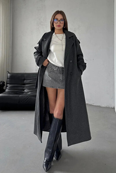 met home Anthracite Belted Buttoned New Season Lined Premium Quality Comforta...