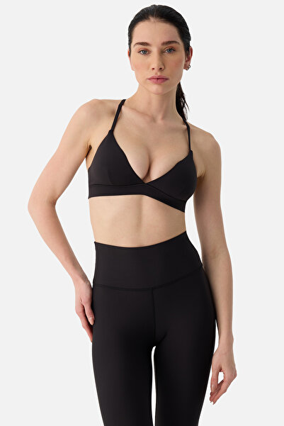 Superstacy Aria Soft Medium Support Black Sports Bra