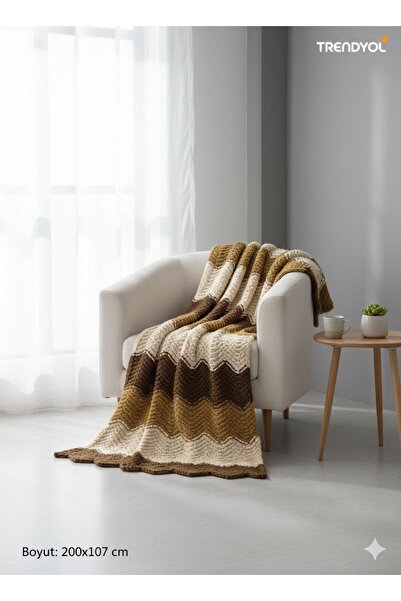 stylna Handwoven Synthetic Wool Blanket 107*200