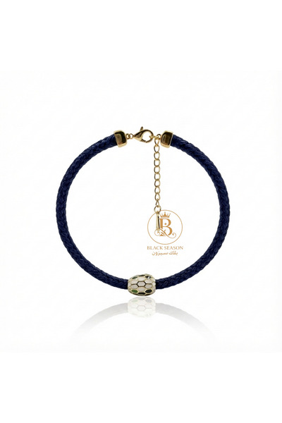 Black Season Navy blue thread bracelet |
