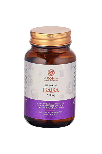 Aronia Charlottenburg Premium GABA la 750mg , 60 capsule cu beneficii pentru ...