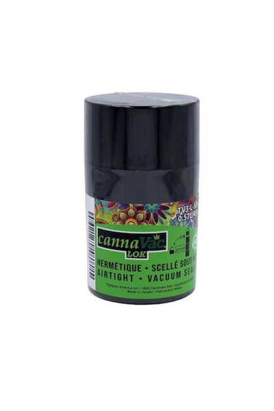 Tightvac Cannavac Black Storage Container – 0.57l/150g