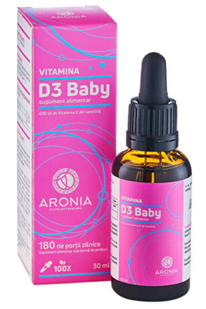 Aronia Charlottenburg Vitamin D3 Baby, 400 IU, 30ml, supplement for the healt...