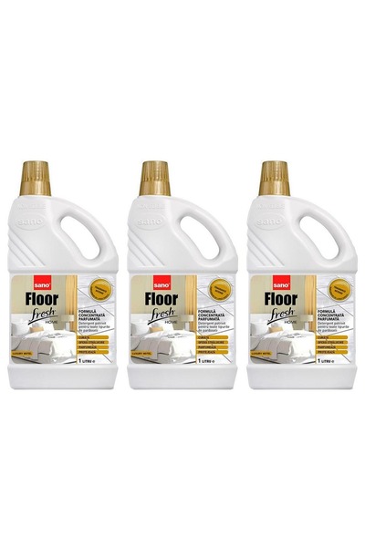 Sano SET 3 PIECES - Premium Floor Cleaner - Luxury Hotel Fresh, 1L