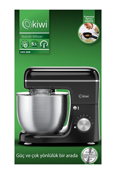 Allians Kmx-3638 Hamur Yoğurma ve Stand Mikser, 5,3 Lt, 1300W, 8 Hız, Profesy...