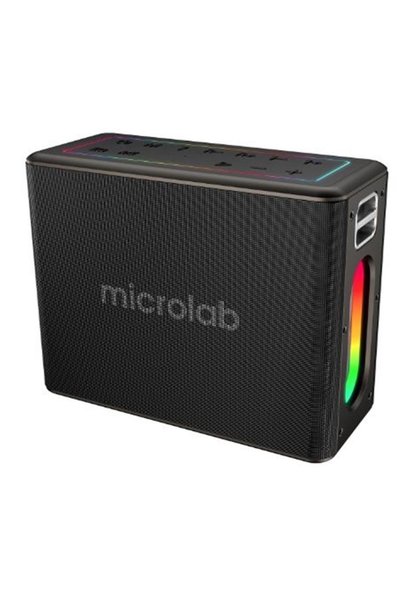 Universal Microlab M60 Vega 15000mAh Batarya Wireless Mikrofonlu Siyah Gri Usb + Tf Kart + Bluetooth Powerban