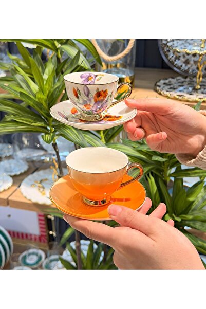 Onedekor Arancıa Porcelain Coffee Cup Set for 6 People