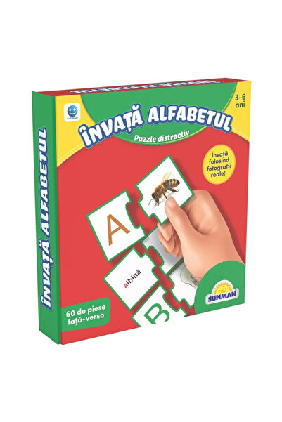 Smile Games Puzzle, Hai să învățăm alfabetul, 60 de piese