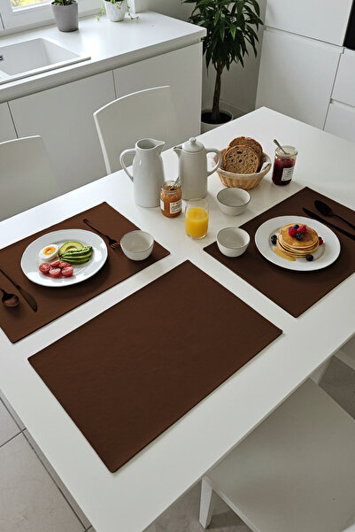 Morika Hotel & Home Textile Basic Serisi 6'lı Süet Suni Deri Amerikan Servisi...