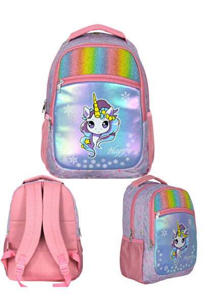 ÜMİT ÇANTA Cennec Rainbow Unicorn Backpack 29X39X14