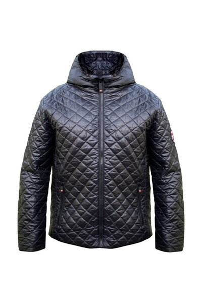 Bad Bear Shang Siyah Puffer Kapüşonlu Erkek Mont