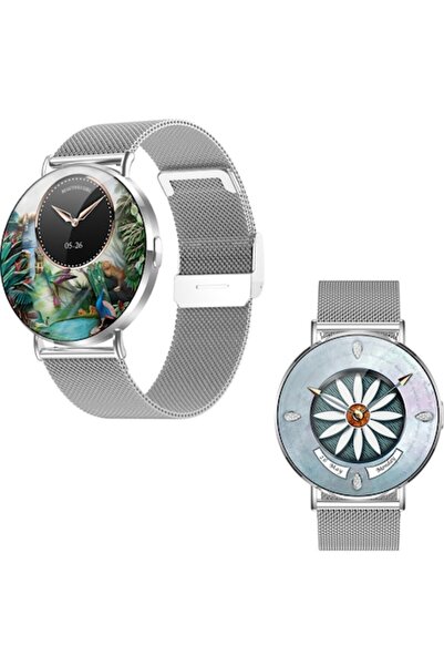 Mirunia Smartwatch, Gold, Round AMOLED 1.32"