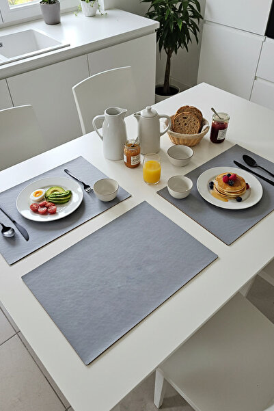 Morika Hotel & Home Textile Basic Serisi 6'lı Süet Suni Deri Amerikan Servisi...