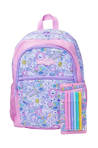 SMIGGLE Play Zone DIY Pink Backpack – with Pen Gift