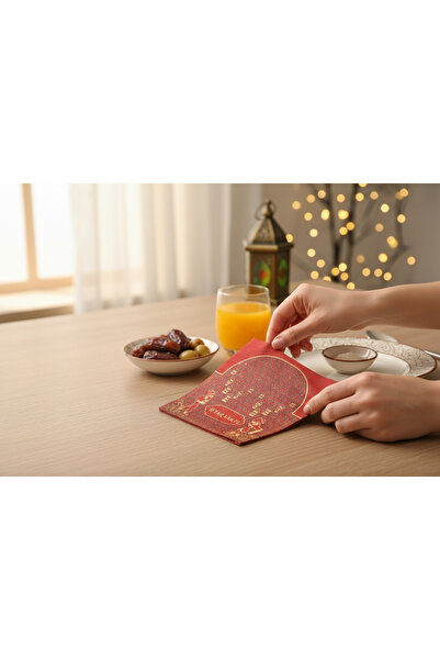 EMPA A V M 17x17 cm 2 paket ( 40 adet) iftar vakti temalı ramazan peçetesi