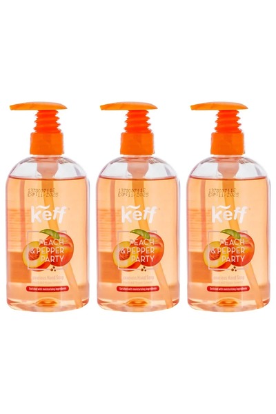 Sano SET 3 PIECES - KEFF Luxe Hand Soap - Peach & Black Pepper Essence 500ml
