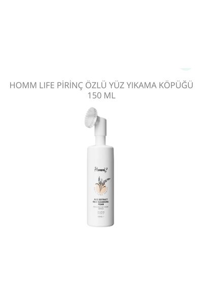 Homm Bitkisel Pirinç özlü yüz yıkama köpüğü 150 ml