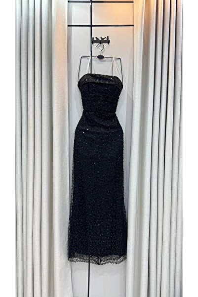 1227024 Long sequin evening dress