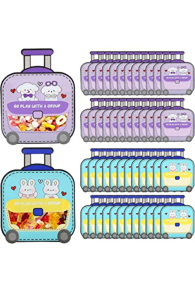 KASTWAVE 50 كيس هدايا لمستلزمات حفلات أعياد ميلاد الأطفال