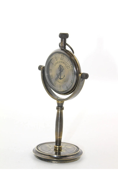 Kanonik Education Table Top Brass Clock 15881