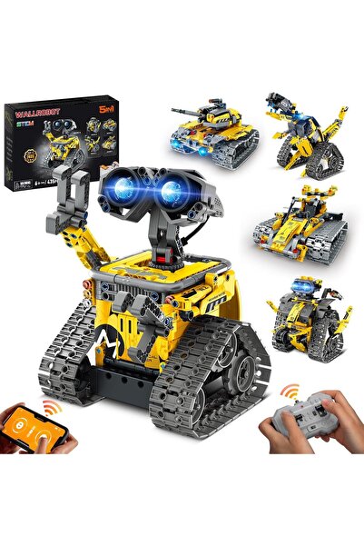 Sillbird 5'i 1 Arada Robotik Set, Uygulama ve Uzaktan Kumandalı, Programlanab...