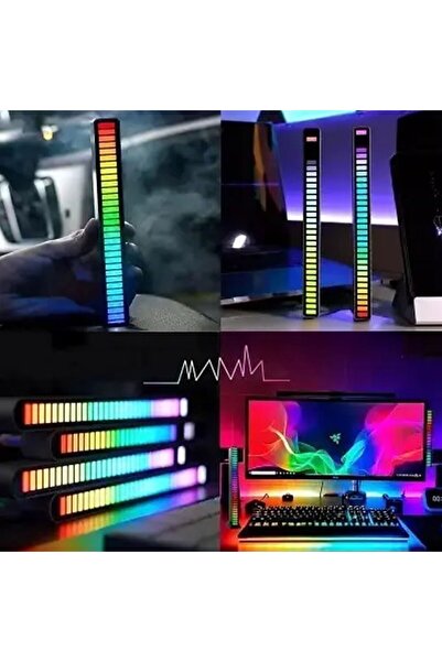 ARTVELLA Rgb Sese Duyarlı Taşınabilir Ekolayzer LED Çubuk