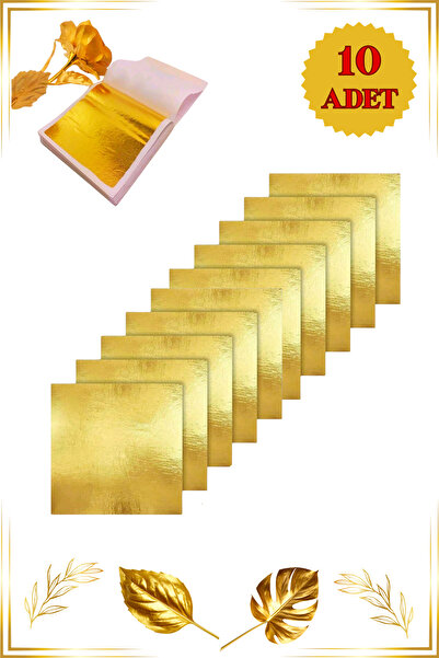 ERALLUX Altın Varak | Dekoratif Altın Yaprak Süsleme | El Sanatları & Hobi 10...