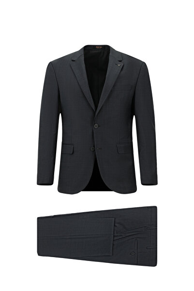 Abdullah Kiğılı Regular Fit Dobby Wool Suit