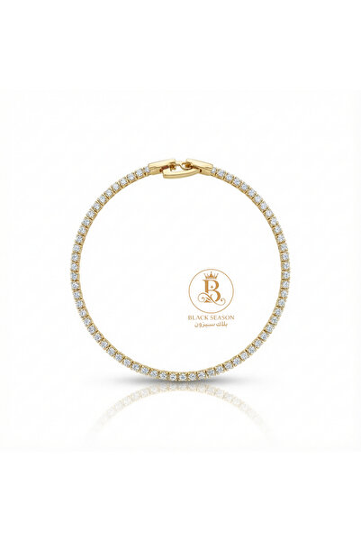 Black Season Tennis bracelet - white - 4 mm |
