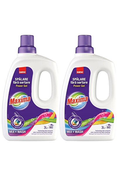 Sano SET 2 PIECES - MAXIMA Power Gel Detergent Mix & Wash 3L (60 Loads)