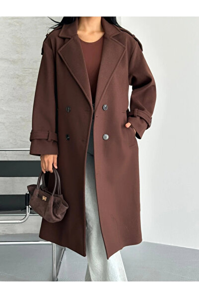 met home Laura Bitter Brown Belted New Season Lined Premium Quality Comfortab...