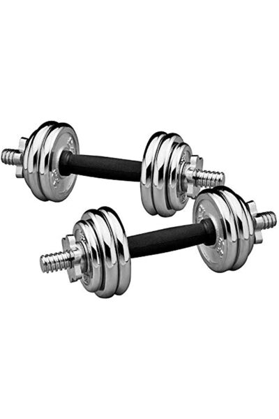 Generic Fitness World 15 Kg Set Chrome Dumbbells
