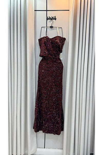 1227024 فستان مخمل ترتر