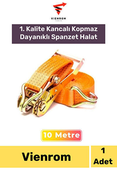 Vienrom #İşGüvenlikSeti Yük Sabitleme 10 Mt Spanzet Halat Kanca Kopmaz Dayanı...