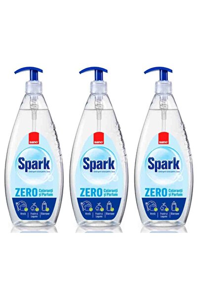 Sano SET 3 PIECES - Spark Zero Liquid Hand Soap 1L Pump Dispenser