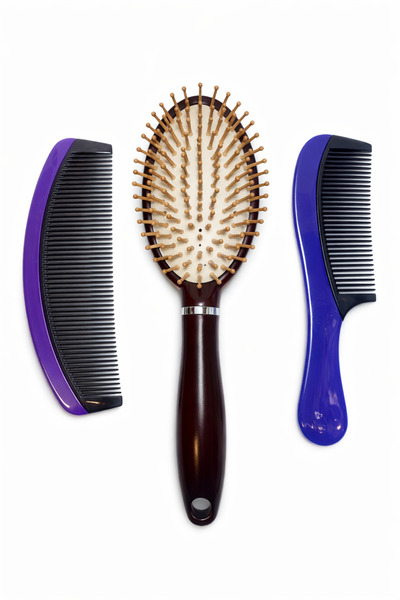 OEM Wooden Hair Brush + Comb Set – Detangling and Scalp Massage